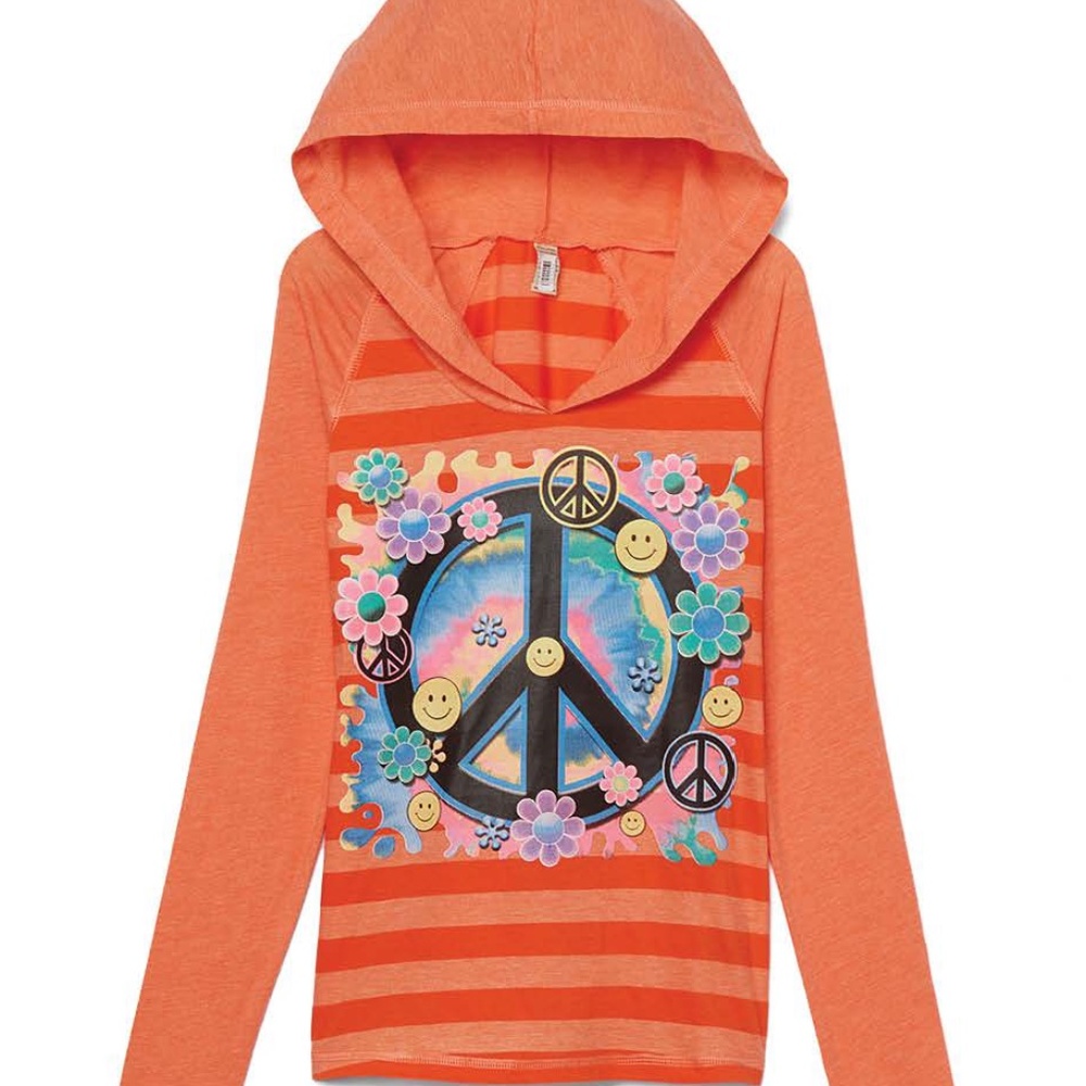Long Sleeve Stripe Hoodie